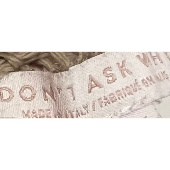 Don’t Ask Why Women’s Cardigan Sweater Tan Open Knit Open Front Made kItaly O/S - Picture 6 of 7